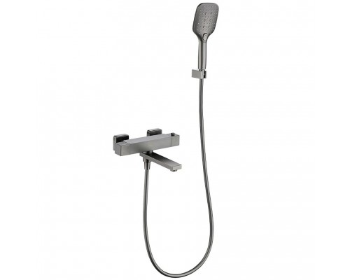 Vieir Смеситель для ванны термостатический с поворотным изливом (оружейная сталь ) V393533G