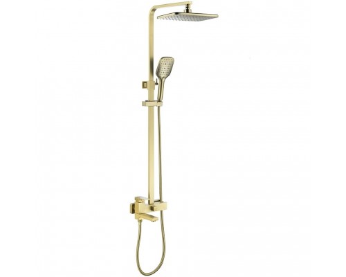 Vieir Душевая система 3 режима с поворотным изливом  наружного монтажа (Gold Brushed ) V393562S