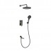 Vieir Душевая система 3 режима с поворотным изливом  встраиваемая (оружейная сталь ) V283563G
