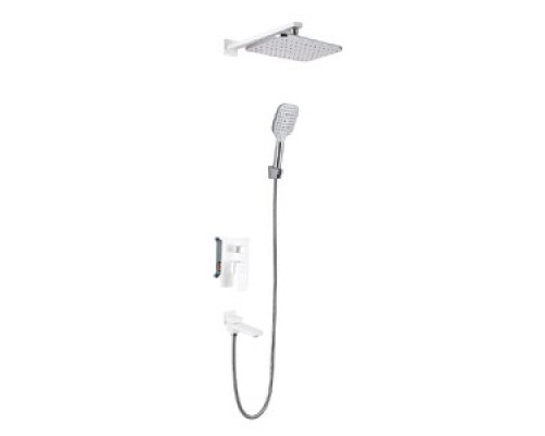 Vieir Душевая система 3 режима с поворотным изливом  встраиваемая (белый/хром ) V393563F