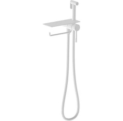 Vieir Смеситель биде, встройка с полкой и держателем полотенца (белый ) V403052F