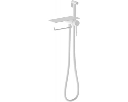 Vieir Смеситель биде, встройка с полкой и держателем полотенца (белый ) V403052F