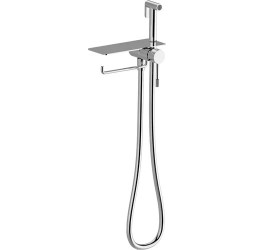 Vieir Смеситель биде, встройка с полкой и держателем полотенца (хром ) V403052