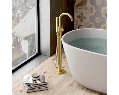 Vieir Смеситель для ванны отдельностоящий (Gold Brushed ) V403534S
