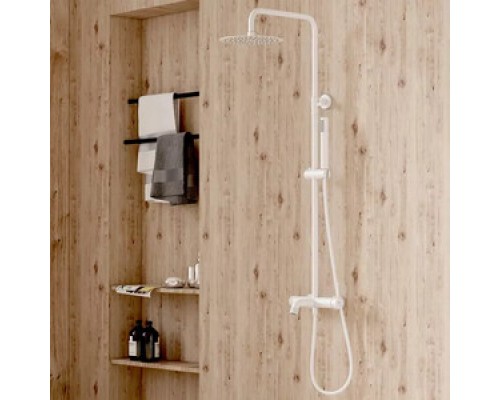 Vieir Душевая система 3 режима с изливом наружного монтажа (белый ) V403562F