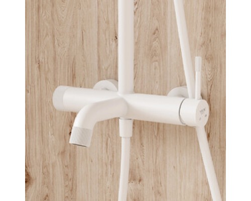 Vieir Душевая система 3 режима с изливом наружного монтажа (белый ) V403562F