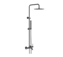Vieir Душевая система 3 режима с изливом наружного монтажа (оружейная сталь ) V403562G