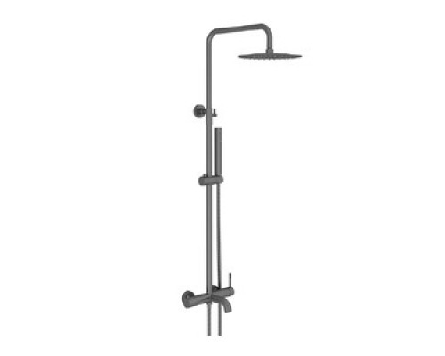 Vieir Душевая система 3 режима с изливом наружного монтажа (оружейная сталь ) V403562G