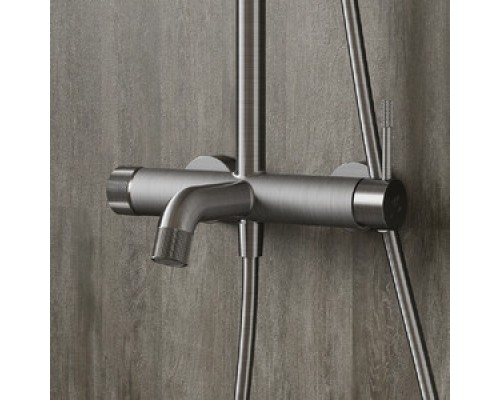 Vieir Душевая система 3 режима с изливом наружного монтажа (оружейная сталь ) V403562G
