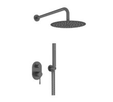 Vieir Душевая система 2 режима  встраиваемая (черный матовый ) V403563C