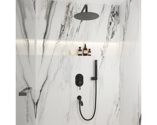 Vieir Душевая система 3 режима с поворотным изливом  встраиваемая (розовое золото ) V403564R