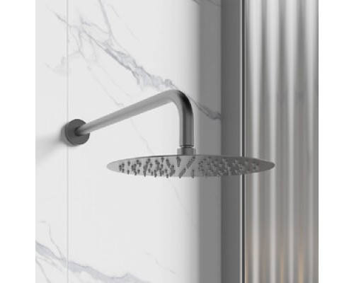 Vieir Душевая система 3 режима с поворотным изливом  встраиваемая (оружейная сталь ) V403564G