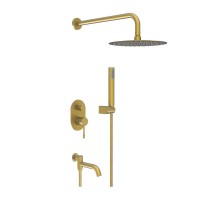 Vieir Душевая система 3 режима с поворотным изливом  встраиваемая (Gold Brushed ) V403564S