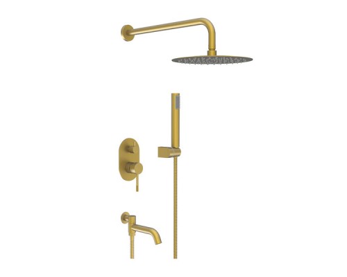 Vieir Душевая система 3 режима с поворотным изливом  встраиваемая (Gold Brushed ) V403564S