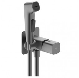 Смеситель с гигиенической лейкой Vieir V473053G оружейная сталь