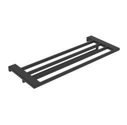 Полотенцедержатель с полкой, черный  Vieir  V5220C