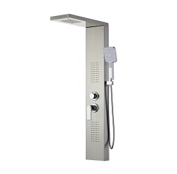 VR26-S  Душевая панель с верхним душем VIEIR (хром/сатин)