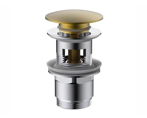 Донный клапан для раковины Vincea DPU-1B01BG с переливом