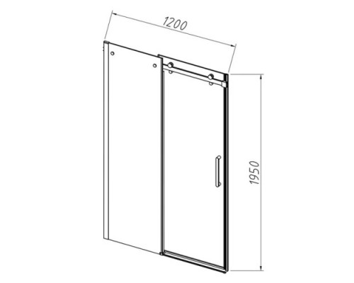 Душевая дверь Vincea Como-N VDS-4CN120CL