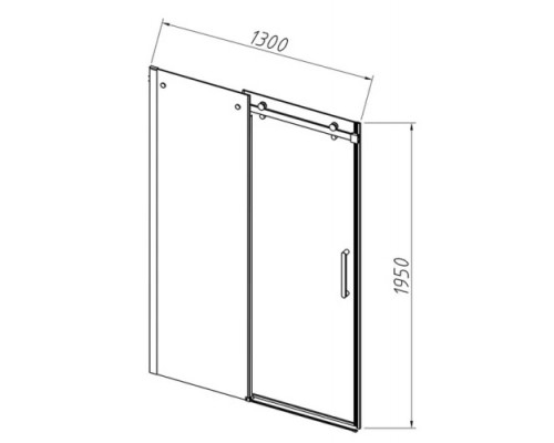 Душевая дверь Vincea Como-N VDS-4CN130CLB