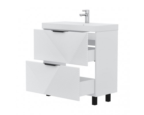 Тумба напольная VOLNA Geometry 80.2Y графит (9696) под умывальник