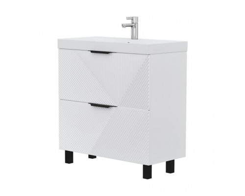 Тумба напольная VOLNA Geometry 60.2Y белая (9696) под умывальник