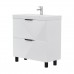 Тумба напольная VOLNA Geometry 60.2Y белая (9696) под умывальник
