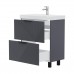 Тумба напольная VOLNA Geometry 60.2Y графит (9696) под умывальник