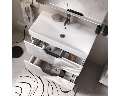 Тумба напольная VOLNA Geometry 60.2Y белая (9696) под умывальник