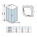 Душевая кабина Weltwasser WW 500 WERRA 1001 100х100 прозрачное стекло, профиль хром матовый