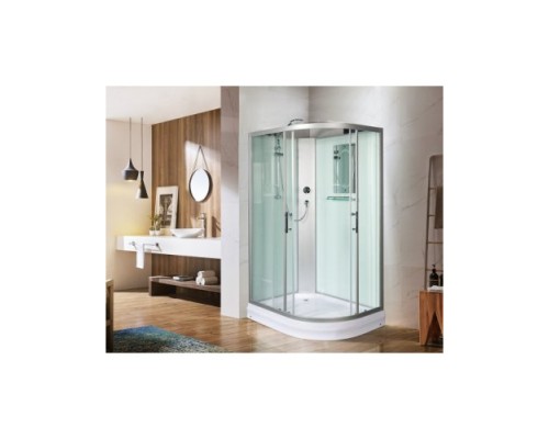 Душевая кабина Weltwasser WW 500 WERRA 1201 120х120 прозрачное стекло, профиль хром матовый, левая