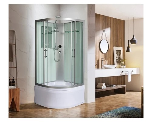 Душевая кабина Weltwasser WW 500 HALLE 901 90х90 прозрачное стекло, профиль хром матовый