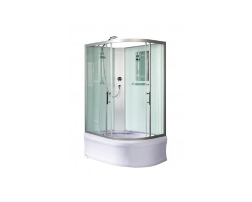 Душевая кабина Weltwasser WW500 HALLE 1201 120х120 прозрачное стекло, профиль хром матовый, левая