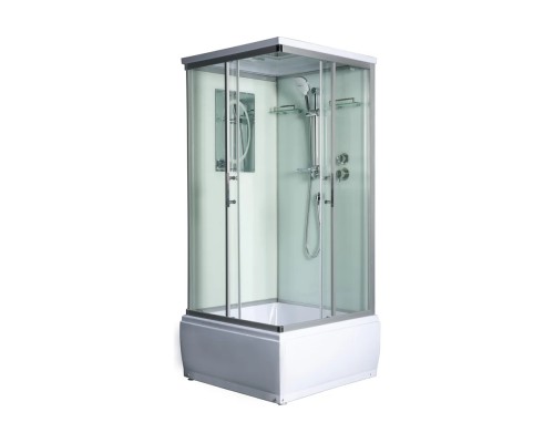 Душевая кабина Weltwasser WW500 ALLER 902 90х90 прозрачное стекло, профиль хром матовый