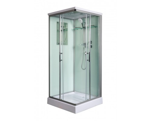 Душевая кабина Weltwasser WW 500 LAINE 1002 100х100 прозрачное стекло, профиль хром матовый