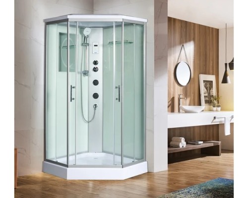 Душевая кабина Weltwasser WW500 NESSE 902 90х90 прозрачное стекло, профиль хром матовый