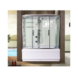 Душевая кабина Weltwasser WW500 EMMER 11015 110х110 прозрачное стекло, профиль хром матовый