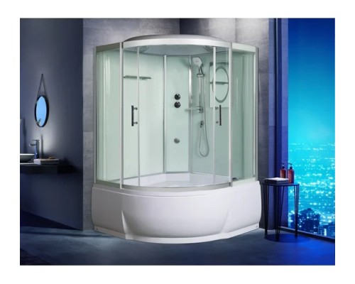 Душевая кабина Weltwasser WW500 EMMER 13555-2 130х130 прозрачное стекло, профиль хром матовый