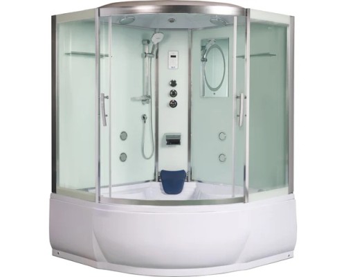 Душевая кабина Weltwasser WW500 EMMER 15055 150х150 прозрачное стекло, профиль хром матовый