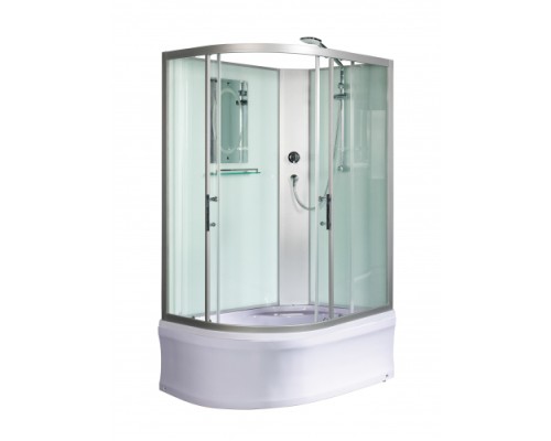 Душевая кабина Weltwasser WW500 HALLE 1201 120х120 прозрачное стекло, профиль хром матовый, правая