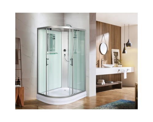 Душевая кабина Weltwasser WW 500 WERRA 1201 120х120 прозрачное стекло, профиль хром матовый, правая