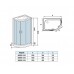 Душевая кабина Weltwasser WW 500 WERRA 1202 120х120 прозрачное стекло, профиль хром матовый, правая