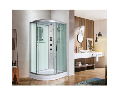 Душевая кабина Weltwasser WW 500 WERRA 1204 120х120 прозрачное стекло, профиль хром матовый, правая