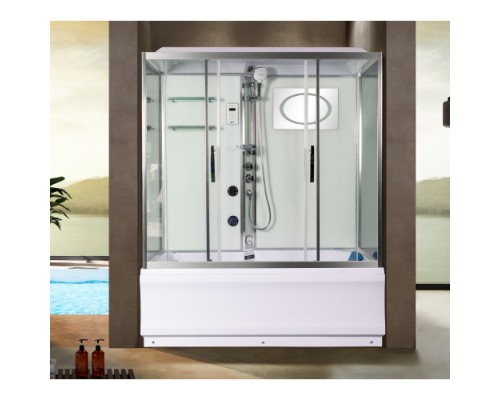 Душевая кабина Weltwasser WW500 EMMER 170/85/55 170х85 прозрачное стекло, профиль хром матовый