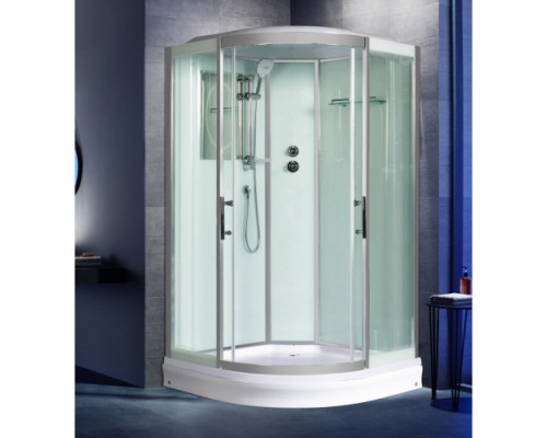 Душевая кабина Weltwasser WW500 EMMER 11015-2 110х110 прозрачное стекло, профиль хром матовый