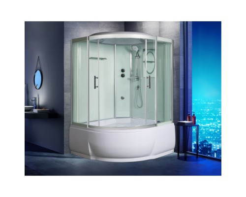 Душевая кабина Weltwasser WW500 EMMER 11015-2 110х110 прозрачное стекло, профиль хром матовый