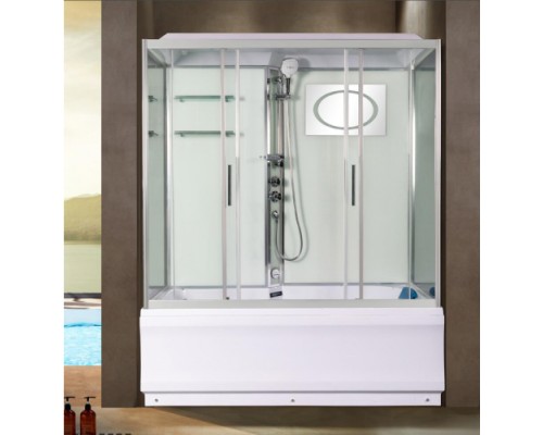 Душевая кабина Weltwasser WW500 EMMER 150/85/55 150х85 прозрачное стекло, профиль хром матовый