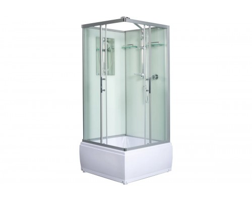 Душевая кабина Weltwasser WW500 ALLER 901 90х90 прозрачное стекло, профиль хром матовый