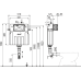 Бачок скрытого монтажа для приставного унитаза AlcaPlast AM112