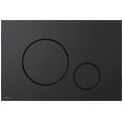 Кнопка и панель смыва, AlcaPlast ALCA черный матовый soft touch круг M678